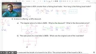 Proportional Relationships amp Percentages WPMS 7th Math Test Review  Part 3 [upl. by Evetta992]