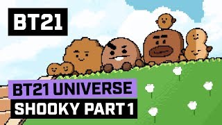 INDO SUB BT21 BT21 UNIVERSE ANIMATION EP07  SHOOKY Part 1 [upl. by Annawad]