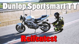 Der beste Motorradreifen für die Landstraße und Rennstrecke Dunlop Sportsmart TT [upl. by Renelle]