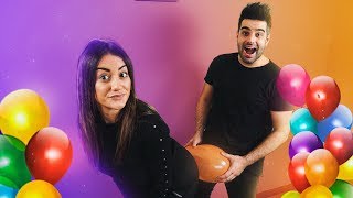 El RETO del GLOBO con mi NOVIA BALLOON CHALLENGE [upl. by Attenweiler]