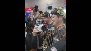 Shohei Ohtani tries out the new hardware WorldSeries [upl. by Akcir]