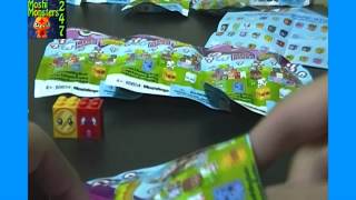 Opening 4 Moshi Monsters Moshlings Mega Bloks Series 2 Blind Packs [upl. by Aiyt]