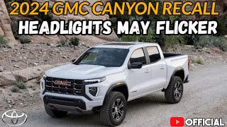 Flickering Headlights Prompt 2024 GMC Canyon Recall  2024 gmc canyon elevation and at4 [upl. by Ahsened]