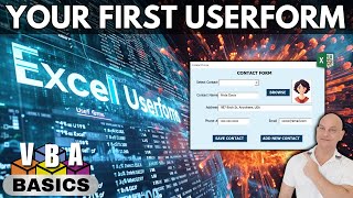 How To Create Your First Excel Userform In Excel  Step By Step Training [upl. by Rabiah]