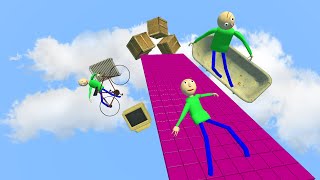 Garrys Mod Ragdolls ep5 GMOD Baldis Basics ragdolls [upl. by Tonry]