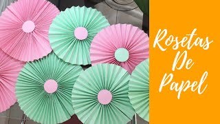 DIY COMO FAZER ROSETAS DE CARTOLINA [upl. by Victoria488]