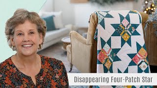 How to Make a Disappearing Four Patch Star Quilt  Free Quilting Tutorial [upl. by Naval863]