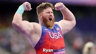 Ryan Crouser wins gold medal in Paris Olympics [upl. by Eocsor]