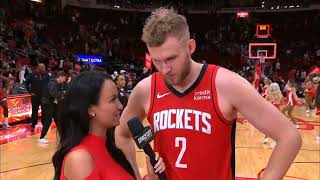 Jock Landale PostGame Interview  Portland Trail Blazers vs Houston Rockets [upl. by Handbook]