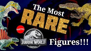 Over 25 of the most RARE Mattel Jurassic World figures I own [upl. by Notlem603]