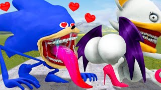 ALL NEW SONIC TAPES LOVE AND SHIN SONIC TAPES in Garrys Mod What are Sonic Tapes and Rouge doing [upl. by Enelram]