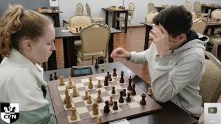 WFM Agent Scully 1917 vs K Somkin 2256 Chess Fight Night CFN Blitz [upl. by Nilatak]