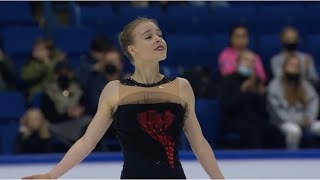 Anastasiia Gubanova CS Finlandia Trophy 2021 SP [upl. by Mellette]