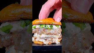 French Onion Dip Burger using Forager Project Sour Cream 🍔 foragerprojectpartner [upl. by Naujad]