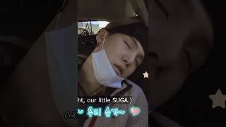 funny suga bts btsarmy sleep cat btsedits cute goofy bangtan btsv rm jimin jhope jin [upl. by Nahtonoj720]