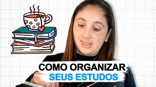 Como organizar os estudos [upl. by Esela282]