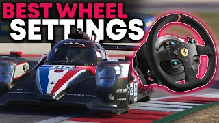 Le Mans Ultimate Wheel Settings for Thrustmaster and Logitech Wheels [upl. by Ihp]