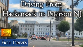 A 4K From Hackensack NJ to Paterson NJ driving hackensack bergencounty paterson [upl. by Ziza539]