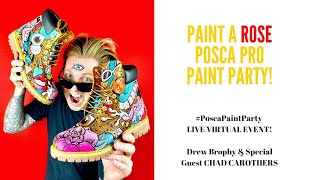 Posca Paint Party  PAINT ROSES With Drew Brophy and Chad Carothers Cantcolor [upl. by Erkan]