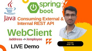 Calling REST Services with WebClient Spring Boot  Microservices Communication using WebClient Java [upl. by Anitnas]