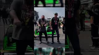 Plinio Cruz and Alex Pereira doing the Chama dance on track at F1 in Mexico 🏎️ [upl. by Zorana754]