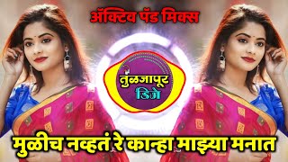 मुळीच नव्हतं रे कान्हा माझ्या मनात Dj • mulich navt re kanha dj song • active pad remix • marathi dj [upl. by Felicidad]