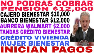 DOMINGO 28 INICIAN PAGOS 12000 ADULTOS MAYORES TARJETA PAGOS Y ADELANTADOS 2500 MUJER BIENESTAR [upl. by Candis]