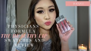 Physicians Formula The Healthy Lip  Swatches and Review [upl. by Nylitak627]