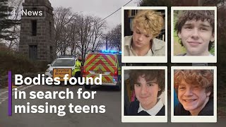 Four bodies found in search for missing teenagers in North Wales [upl. by Markman179]