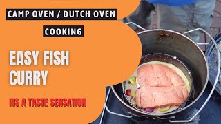 MustTry Simple Curry Fish Bake in Camp Oven Dutch Oven [upl. by De833]