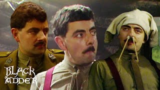 3 Hilarious Captain Blackadder Moments  Blackadder  BBC Comedy Greats [upl. by Nylsirk467]