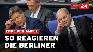 So reagiert Berlin auf das AmpelAus [upl. by Uokes779]