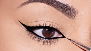 Try this technique to Apply PERFECTLY THIN Eyeliner You’ll LOVE it [upl. by Nalrah]