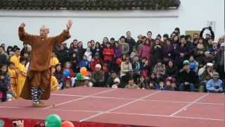 Shaolin Qigong Kung Fu Demo Chinese New Year Shifu YuanShi Xing Wu 袁大師表演 [upl. by Erihppas]