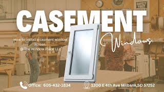 How to Remove and Reinstall a Casement Window Screen  StepbyStep Guide [upl. by Prosperus]