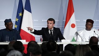 Emmanuel Macron et le G5 Sahel quotconvaincus que la victoire est possible contre les djihadistesquot [upl. by Becky]