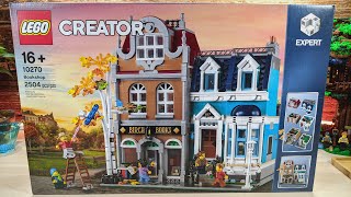 Pure Build Part 5 final 🎧 LEGO Creator Expert Bookshop modular building 10270 [upl. by Edny]