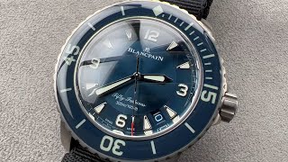 Blancpain Fifty Fathoms Titanium 501512B40NAOA Blancpain Watch Review [upl. by Etyam]