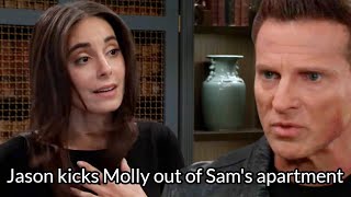 General Hospital Spoilers  Jason kicks Molly out of Sams apartment bringing Scout amp Danny in [upl. by Sitruk]