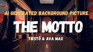 Tiestö amp Ava Max  The Motto Lyrics Video [upl. by Ttemme184]