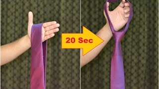 How to tie a tie in 20 seconds  The Universal Knot  Magical Way [upl. by Kassie]