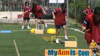 soccer circuit training Proprioceptive exercises Stage1 [upl. by Dagna]