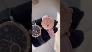 Dm me 7204671599 Fossil ladiesh watchlethar beltcrono workingchand working watch [upl. by Eanerb624]