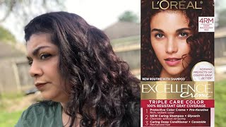 L’Oréal Excellence Creme 4RM  Dark Mahogany Red Hair Dye [upl. by Yelsna286]