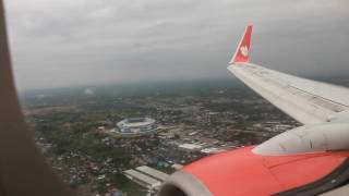 Lion Air Boeing 737900ER  Landing at Sultan Aji Muhamammad Sulaiman Sepinggan Intl Airport [upl. by Aloke]