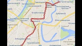 Travel Russia Moscow by tram №5 [upl. by Noj]