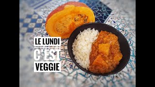 POTIMARRON ET LENTILLES CORAIL AU CURRY FAÇON POPOTE  Le lundi c’est veggie [upl. by Nayrb772]