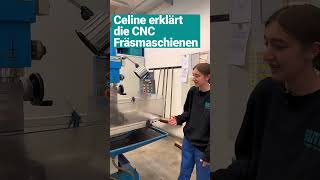 Celine erklärt die CNC Fräsmaschinen bito erklärvideo lernen bildung ausbildung learning work [upl. by Mclain584]