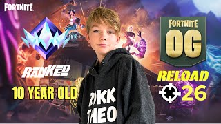 RokkTheo is DOMINATING Fortnite OG Reload Ranked at 10 Years Old [upl. by Nnazil668]