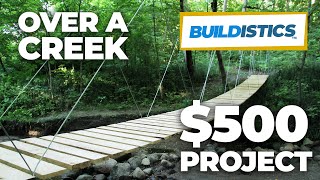 DIY Suspension Bridge  54 Span [upl. by Nairad]